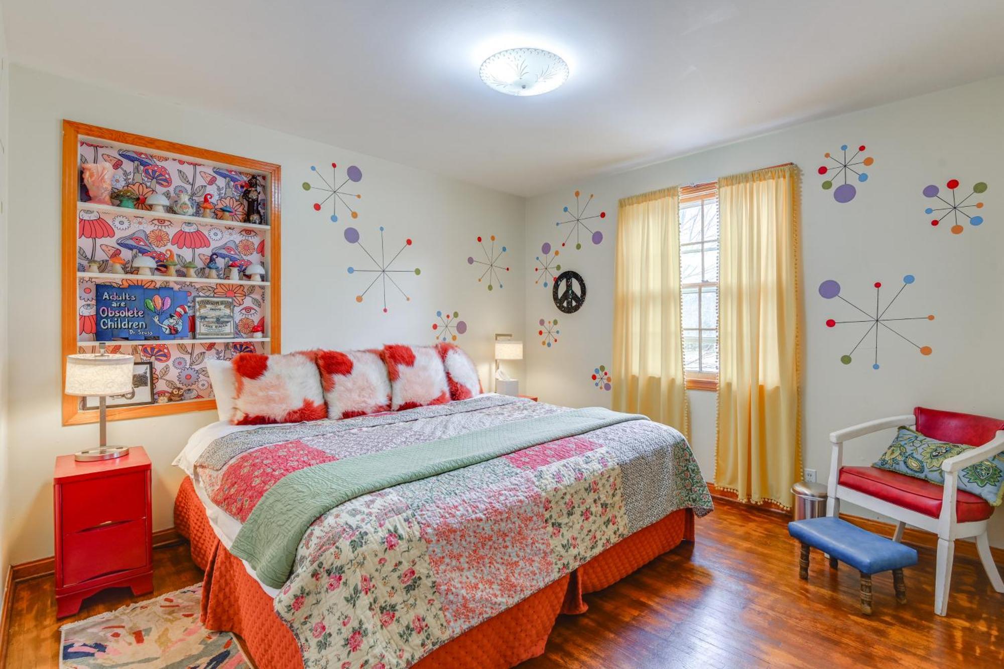 6 Mi To Downtown 70S-Themed Home In Nashville! Extérieur photo